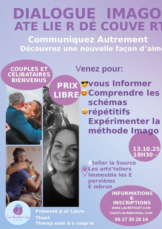 Communiquez autrement – Atelier Imago ouvert aux couples et célibataires