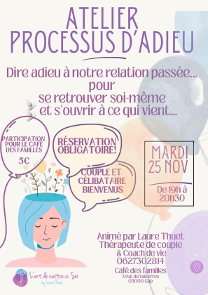 Atelier “Processus d’Adieu” à Gap – Retrouver l’équilibre après une rupture